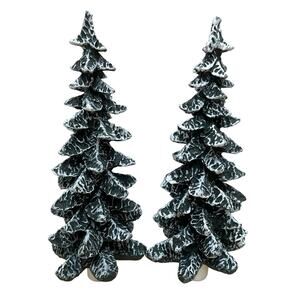 Set of 2 1997 Trendmasters "The Magic of Main St" Replacement Trees 5 1/4"